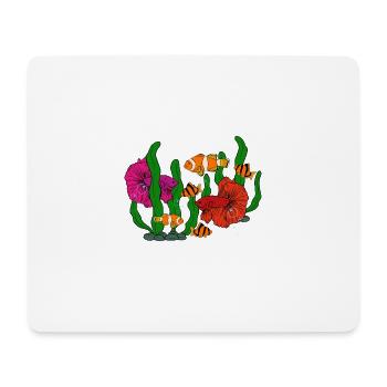 Aquaristik Fischzucht Aquarianer - Mousepad (Querformat) - Weiß - Vorne