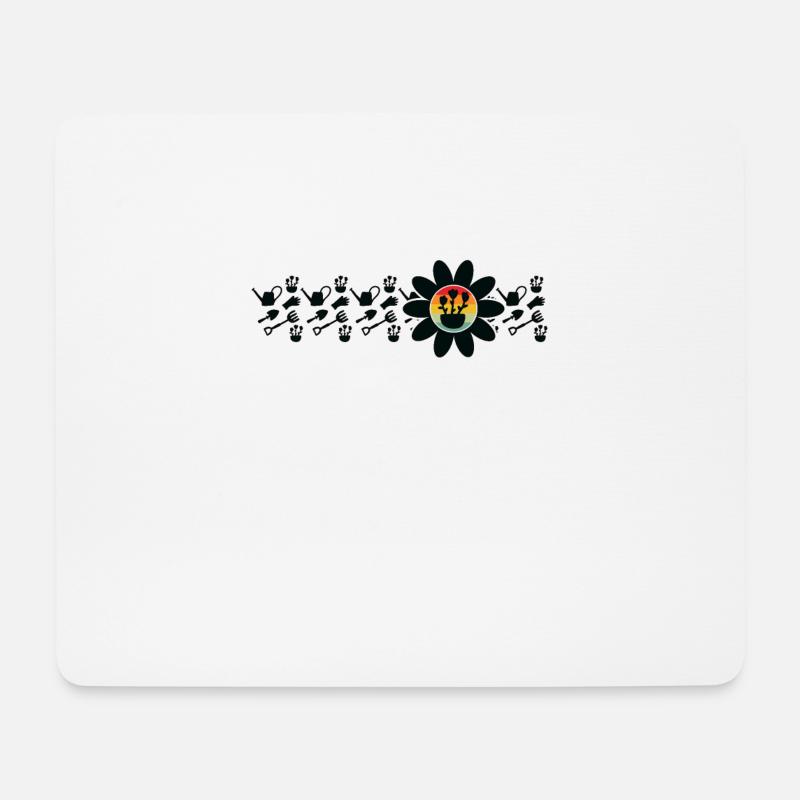 Gartenarbeit Pflanzen Gärtner Botanik Botanische - Mousepad (Querformat) - Weiß
