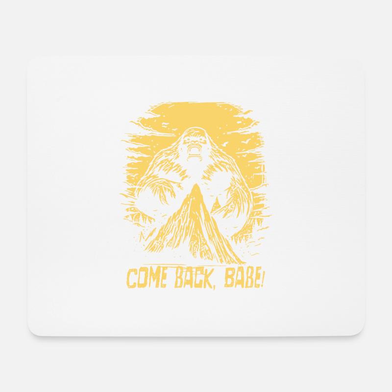 Mega Bigfoot Monster, Komme zurück Liebste - Mousepad (Querformat) - Weiß