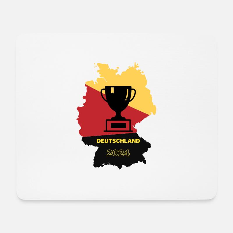 Germany EU 2024 Europameisterschaft - Mousepad (Querformat) - Weiß