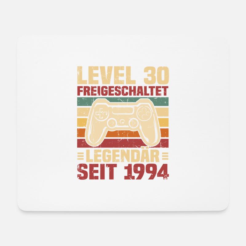 Level 30 freigeschaltet legendär seit 1994 - Mousepad (Querformat) - Weiß