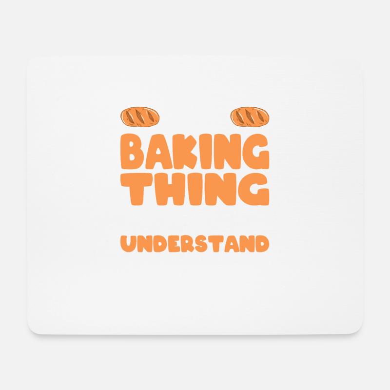 Brot backen Bäcker Bäckerei Brot machen - Mousepad (Querformat) - Weiß