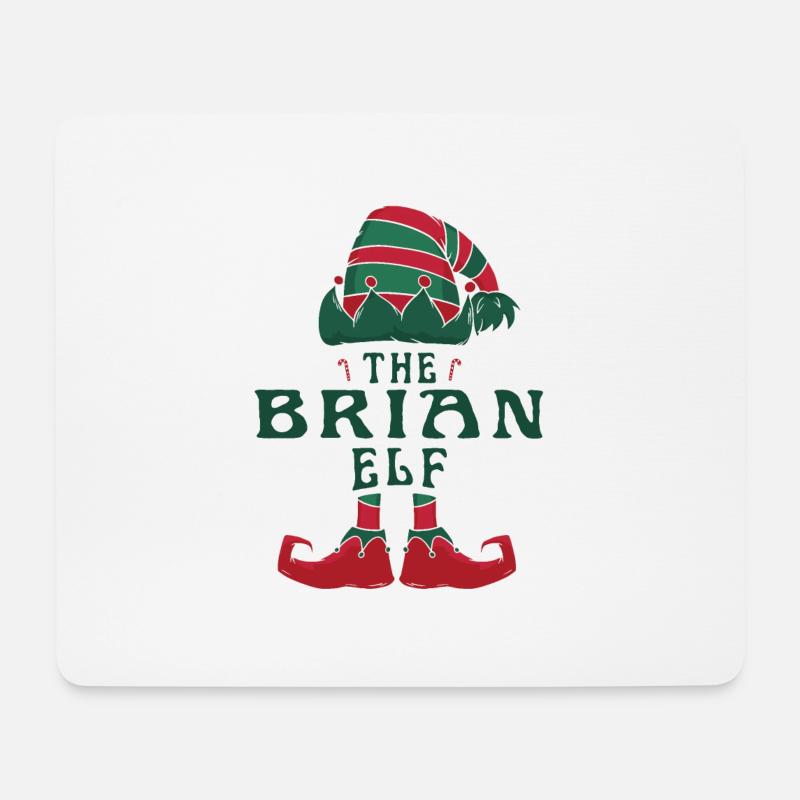 Der Brian Elf Pyjama für lustige Weihnachtsfeiertage - Mousepad (Querformat) - Weiß