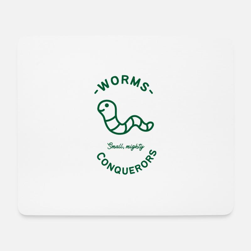 Kleine, mächtige Eroberer - Mousepad (Querformat) - Weiß