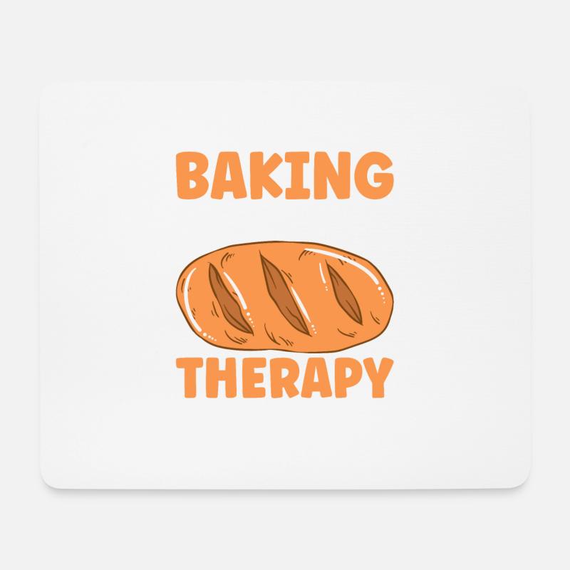 Brot backen Bäcker Bäckerei Brot machen - Mousepad (Querformat) - Weiß