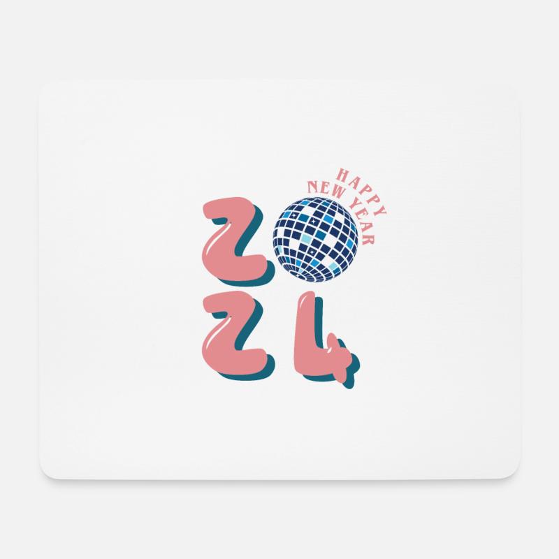 Happy new year 2024 - Mousepad (Querformat) - Weiß