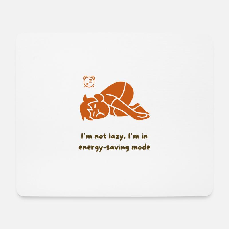 Ich bin nicht faul - Mousepad (Querformat) - Weiß