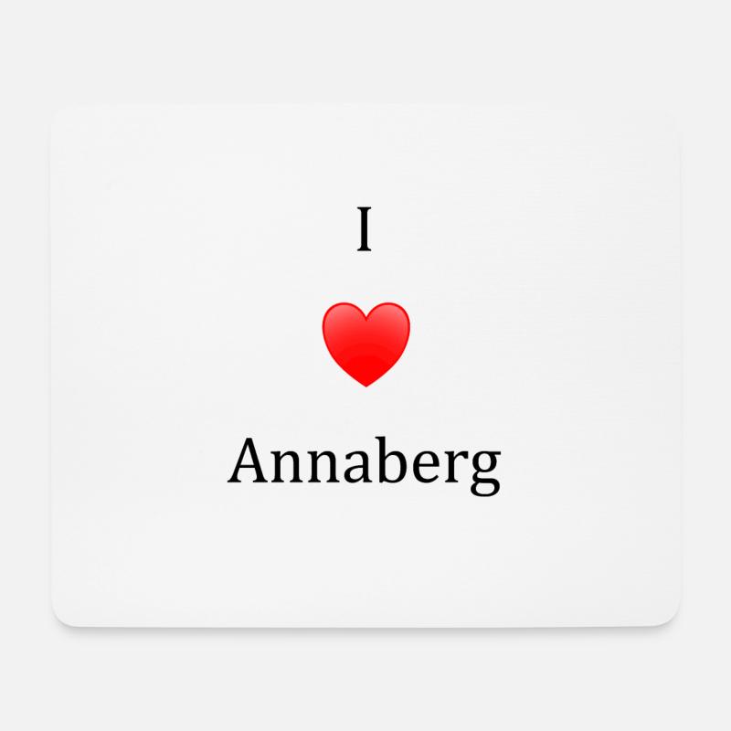 Ich liebe Annaberg - Mousepad (Querformat) - Weiß