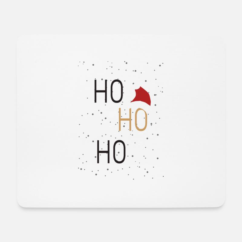 Weinachts-Ho Ho Ho - Mousepad (Querformat) - Weiß