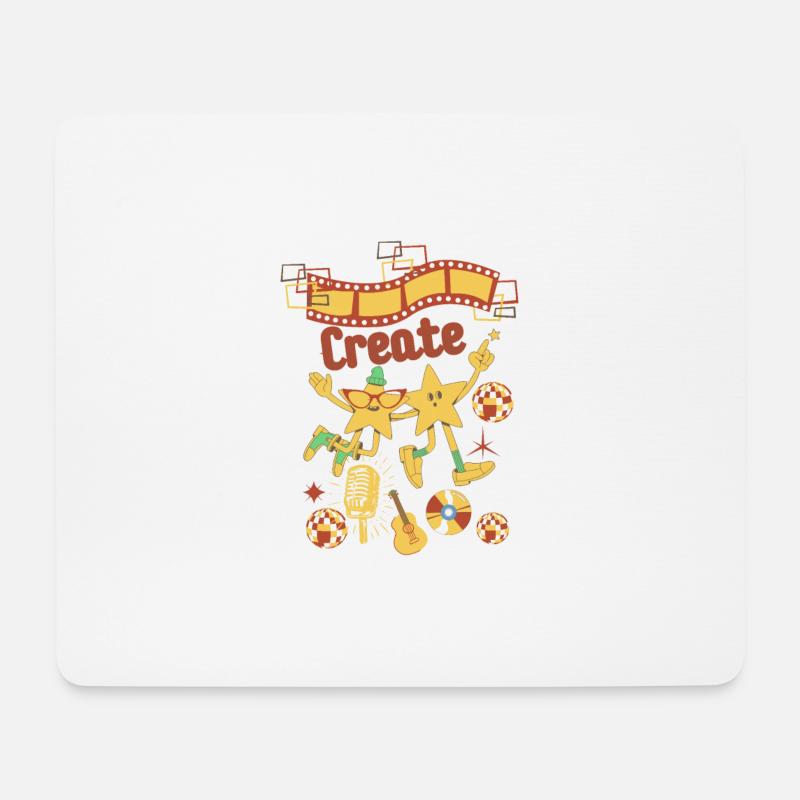 Schaffen - Mousepad (Querformat) - Weiß