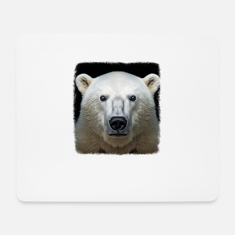 Eisbären realistic Eisbär - Mousepad (Querformat) - Weiß
