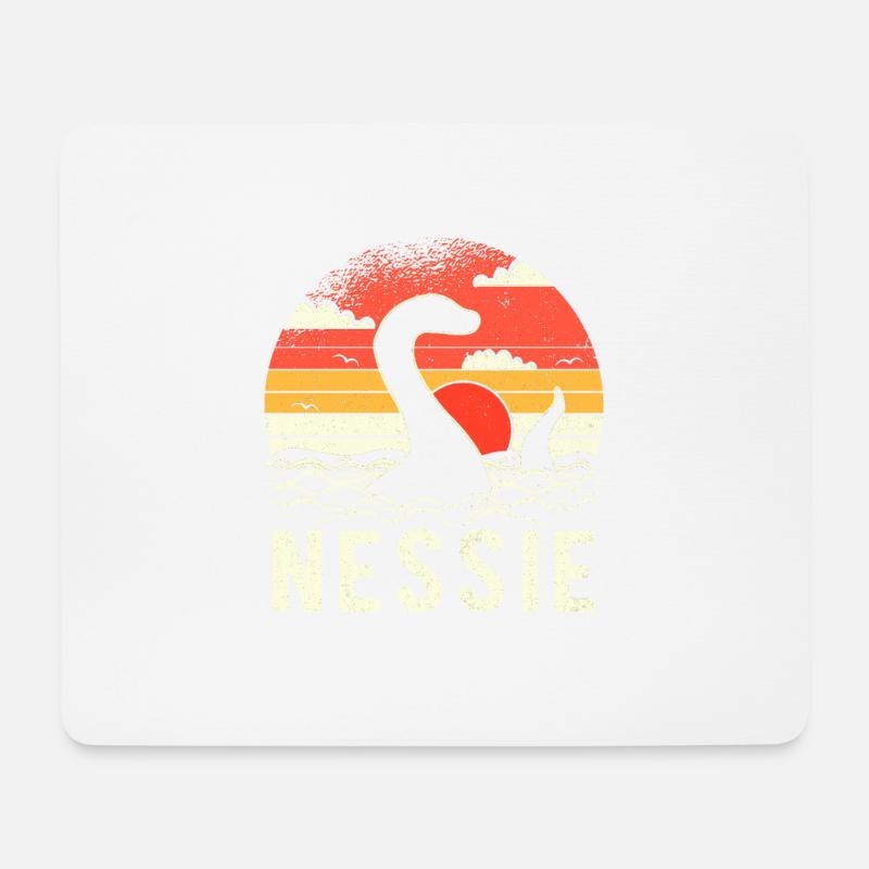 Nessie Loch Ness Monster - Mousepad (Querformat) - Weiß