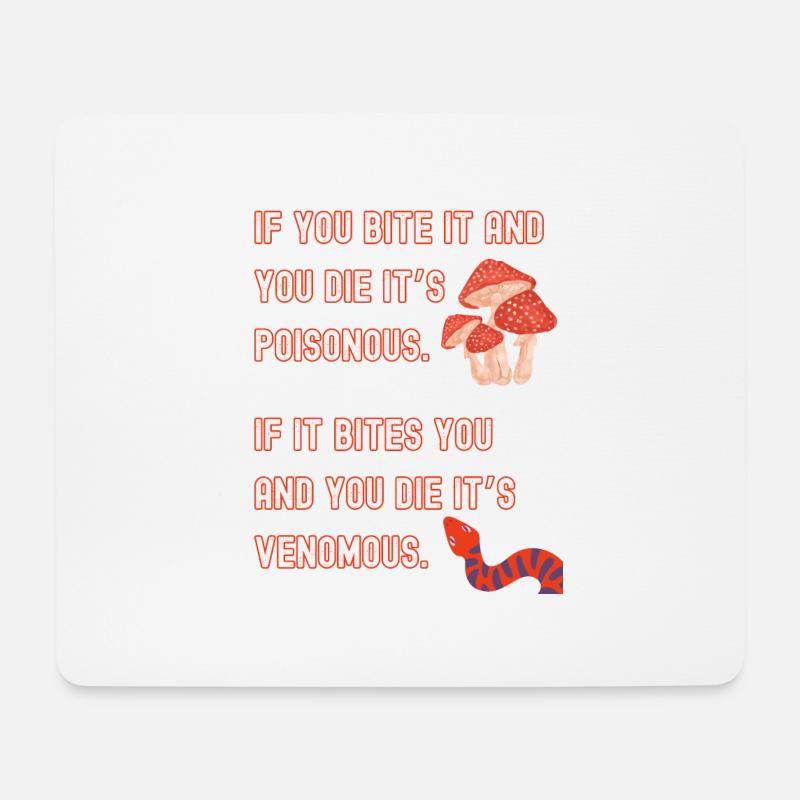 Giftig vs. giftig - Mousepad (Querformat) - Weiß