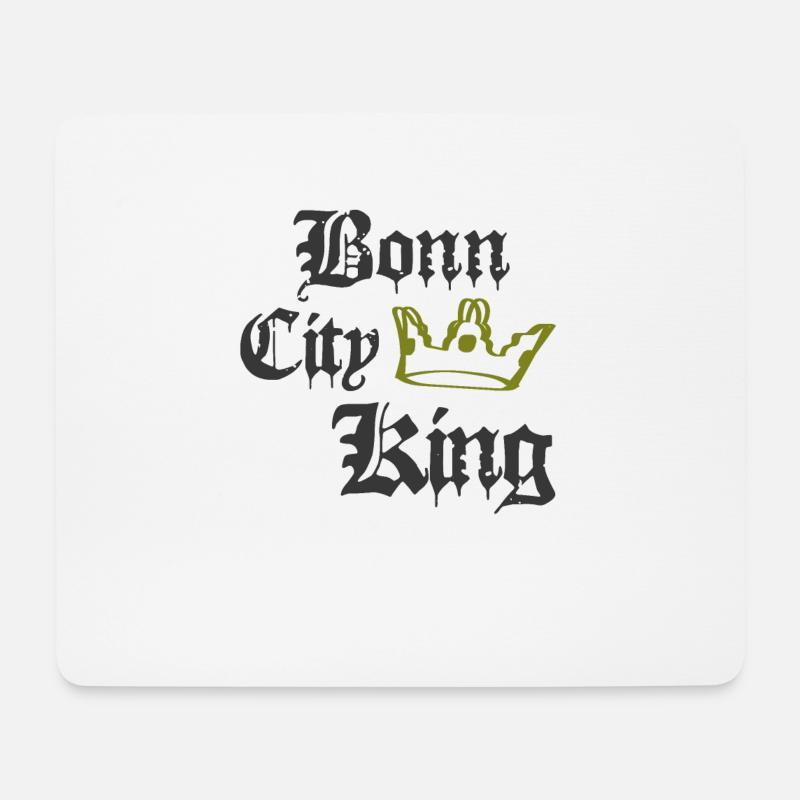 Bonn City King - Mousepad (Querformat) - Weiß