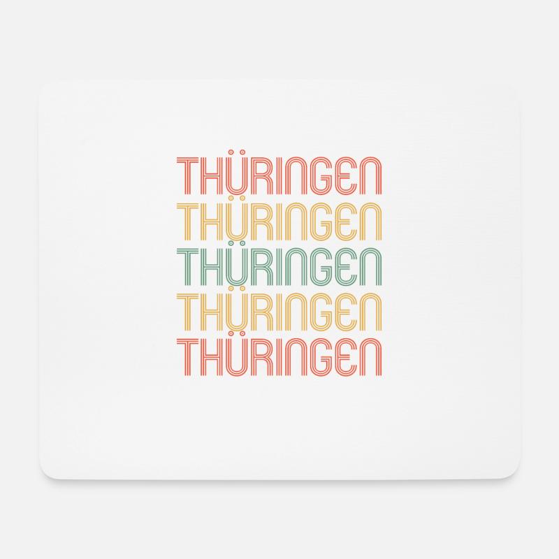 Thüringer Thüringerin Thüringen - Mousepad (Querformat) - Weiß