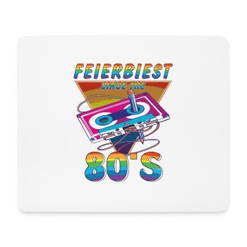 KASSETTE FEIERBIEST 80ER - Mousepad (Querformat) - Weiß - Vorne