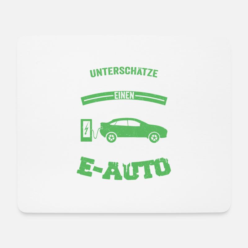 Unterschätze Niemals Einen Alten Mann Mit Einem E- - Mousepad (Querformat) - Weiß