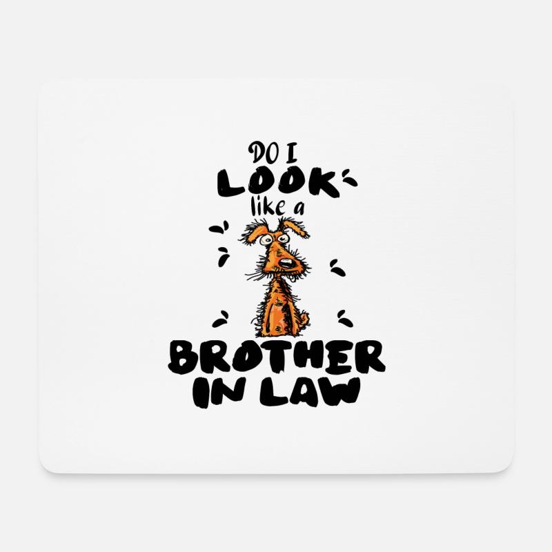 Sehe ich aus wie ein Schwager - Mousepad (Querformat) - Weiß