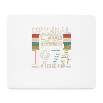 Anniversaire vintage 1976 - Tapis de souris (format paysage) - blanc - Devant