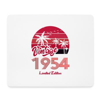 Vintage Year 1954 Limited Edition Red - Mouse Pad (horizontal) - white - Front