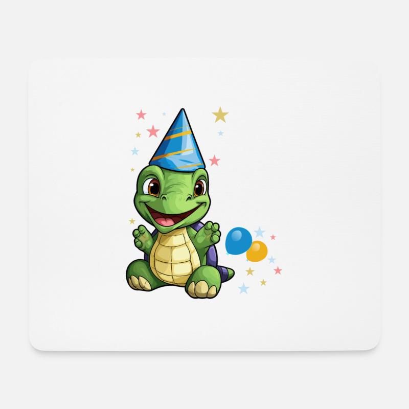 Ich bin 6 Schildkröten Schildkröte 6. Geburtstag - Mousepad (Querformat) - Weiß