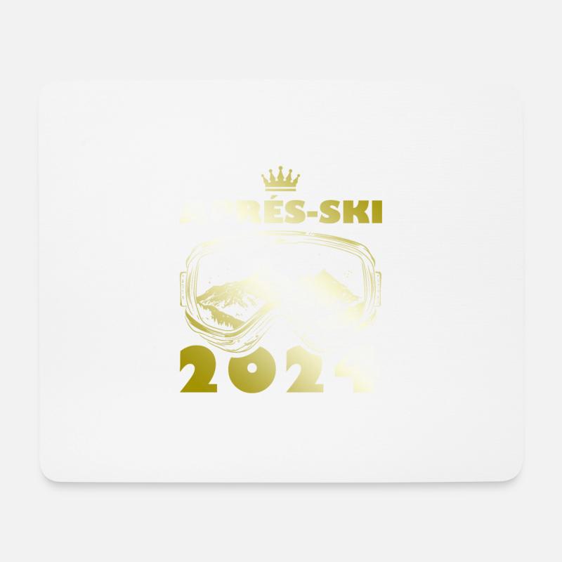 Apres Ski 2024 Ski Urlaub - Mousepad (Querformat) - Weiß