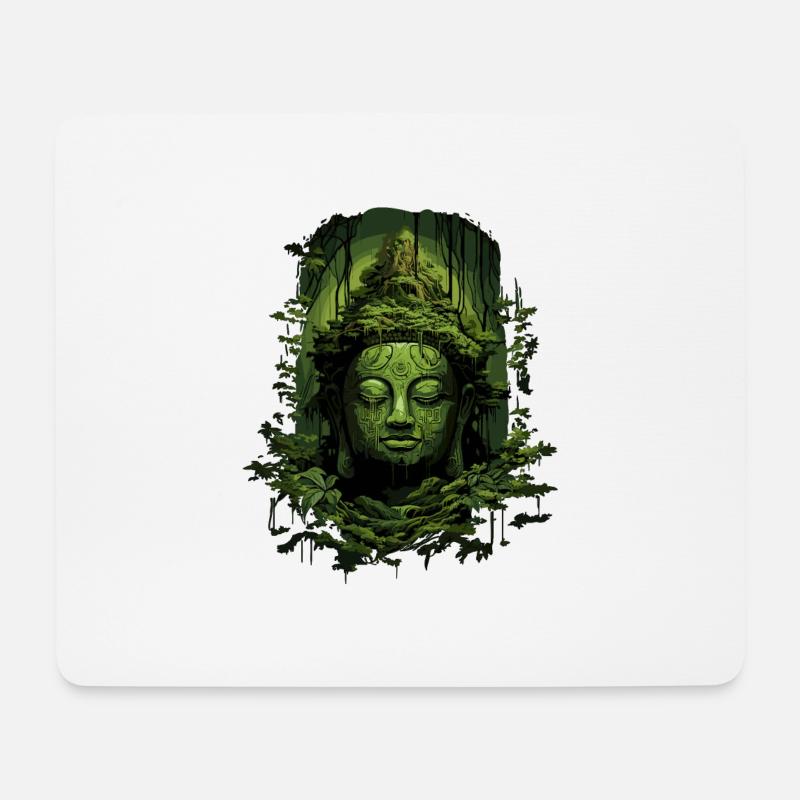 Buddhismus Yoga Buddhist Zen Meditation Buddha - Mousepad (Querformat) - Weiß