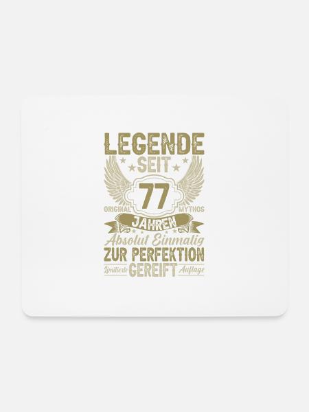Legende seit 77 Jahren - Mousepad (Querformat) - Weiß