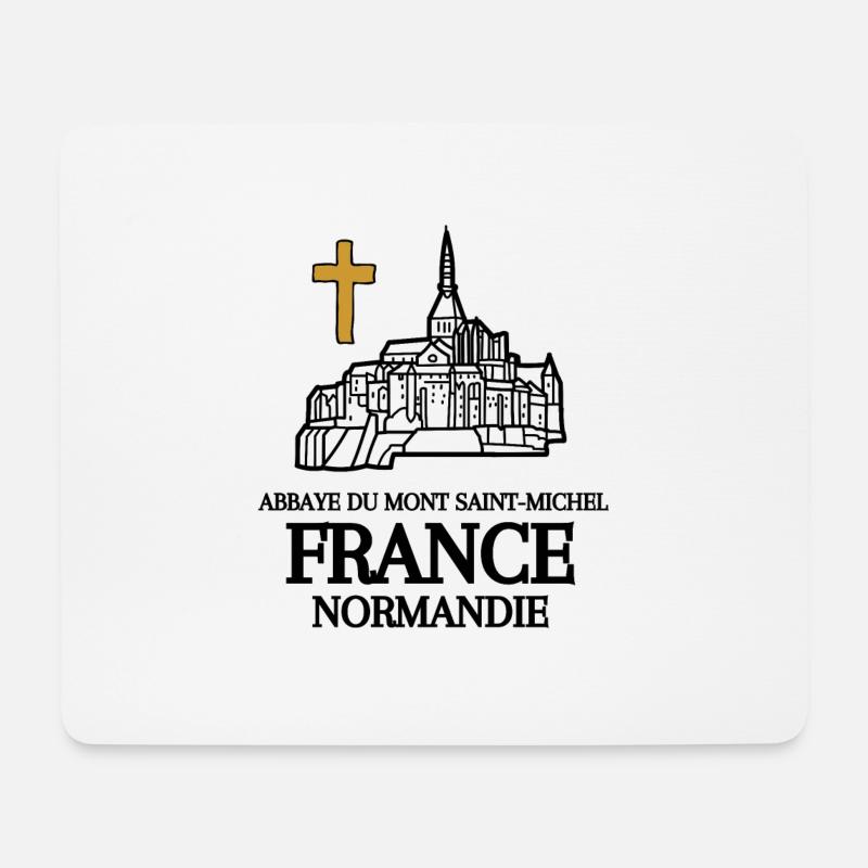 ABTEI MONT SAINT MICHEL FRANKREICH - Mousepad (Querformat) - Weiß