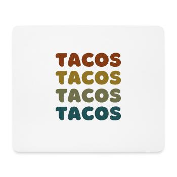 Tacos Retro - Les tacos sont ma Saint-Valentin - Tapis de souris (format paysage) - blanc - Devant
