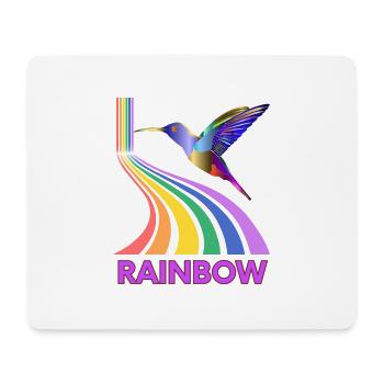 Regenbogen - Mousepad (Querformat) - Weiß - Vorne