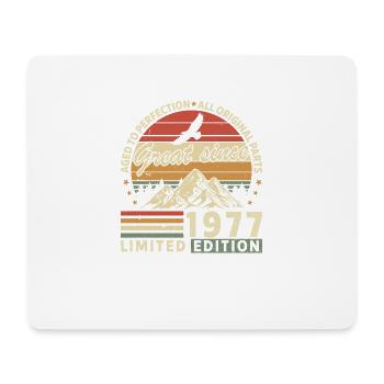 Legendary 1977 Vintage Birthday Gift - Mousepad (Querformat) - Weiß - Vorne