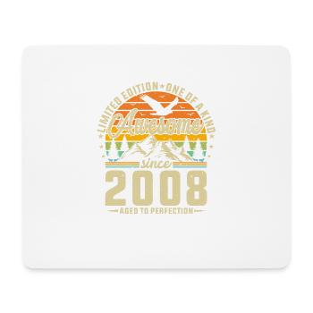 Vintage Legend 2008 - Retro Birthday Gift - Mousepad (Querformat) - Weiß - Vorne