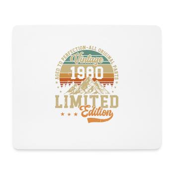 Vintage 1980 Legends - Mousepad (Querformat) - Weiß - Vorne