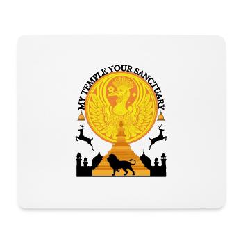 MY TEMPLE YOUR SANCTUARY - Mouse Pad (horizontal) - white - Front