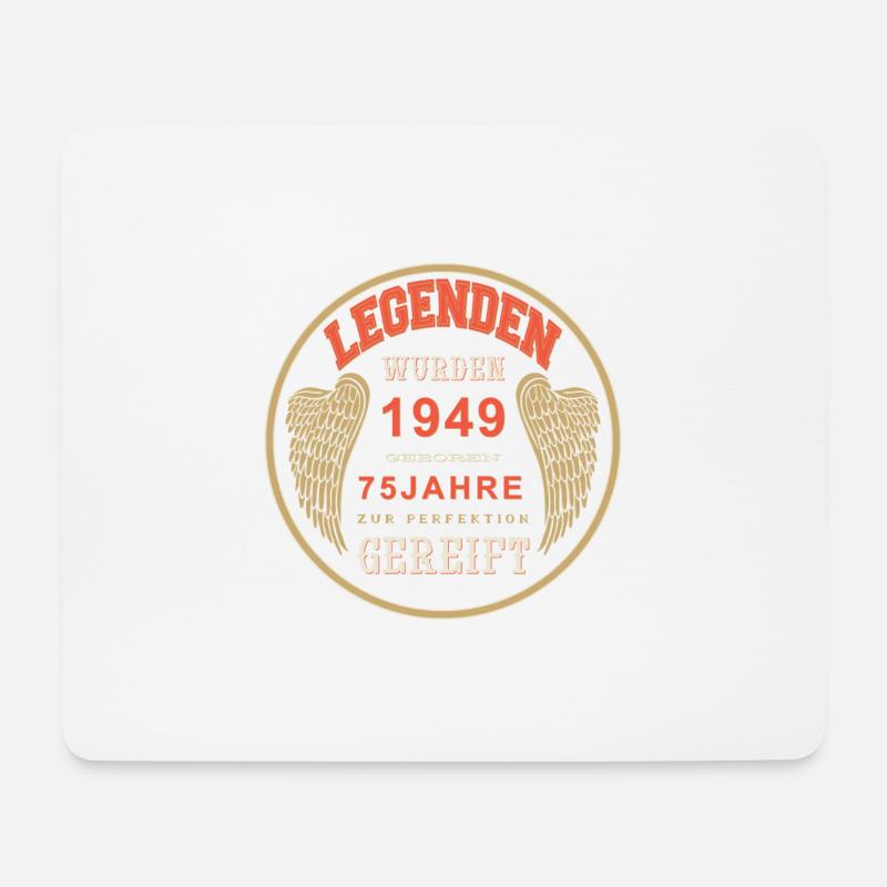 75 Jahre 1949 Geburtstag Jubiläum Jahrgang 1949 - Mousepad (Querformat) - Weiß