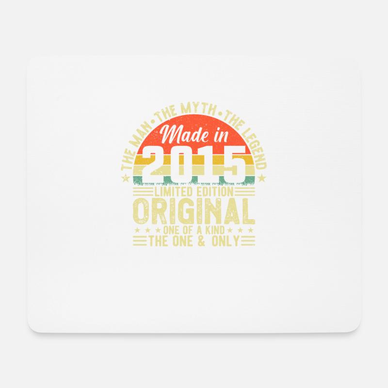 Vintage 2015 - Legendary Birthday Gift - Mousepad (Querformat) - Weiß