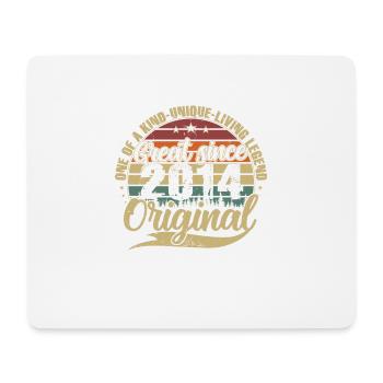 Grand depuis 2014 cadeau d’anniversaire Vintage - Tapis de souris (format paysage) - blanc - Devant
