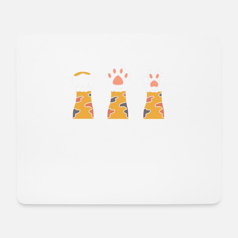 Stein Papier Schere - Mousepad (Querformat) - Weiß