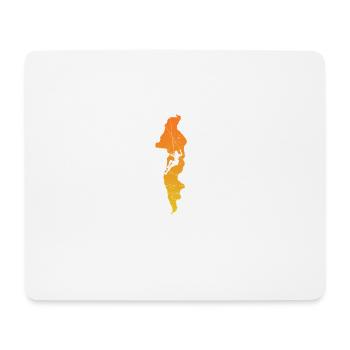 Bouldering enjoy the Way - Mouse Pad (horizontal) - white - Front