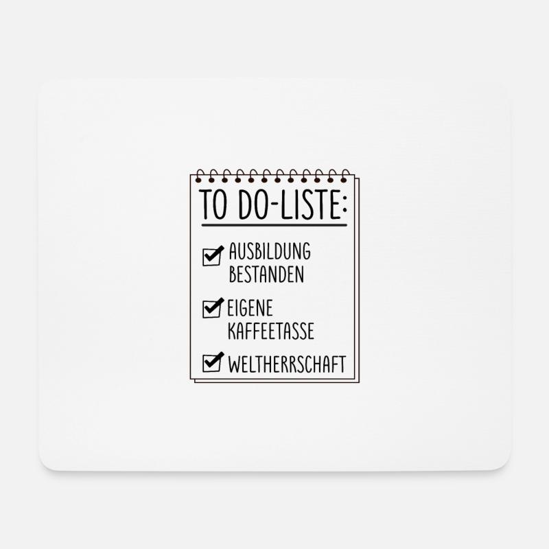 Ausbildung Spruch Gratulation Abschluss Geschenk - Mousepad (Querformat) - Weiß