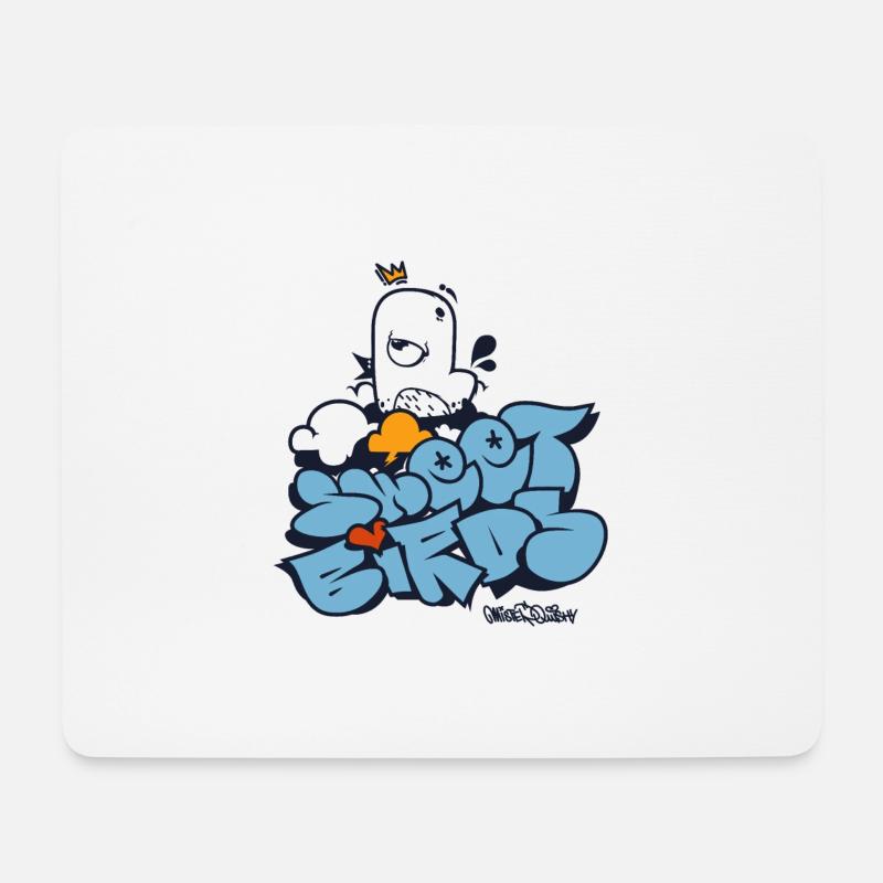 sweet birds - Mousepad (Querformat) - Weiß