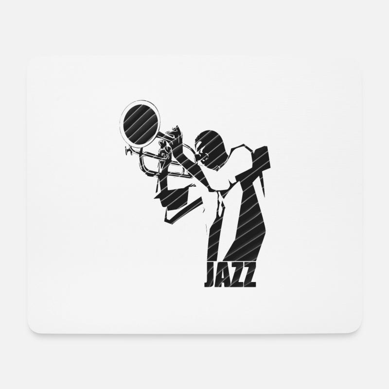 Zeitgenössischer Jazz - Mousepad (Querformat) - Weiß