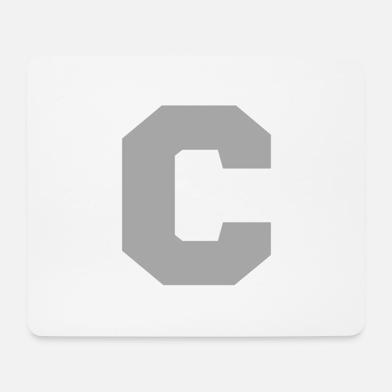 Buchstabe c sport - Mousepad (Querformat) - Weiß