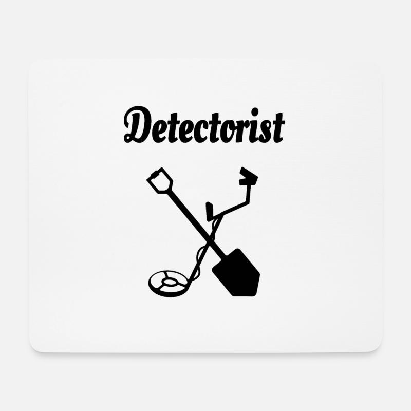 Metalldetektor - Mousepad (Querformat) - Weiß