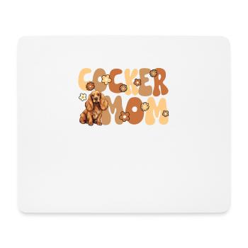 Cocker Spaniel Groovy Cocker Mom - Mouse Pad (horizontal) - white - Front