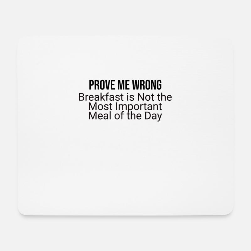 Breakfast myth? Rethinking Morning Meals - Mouse Pad (horizontal) - white