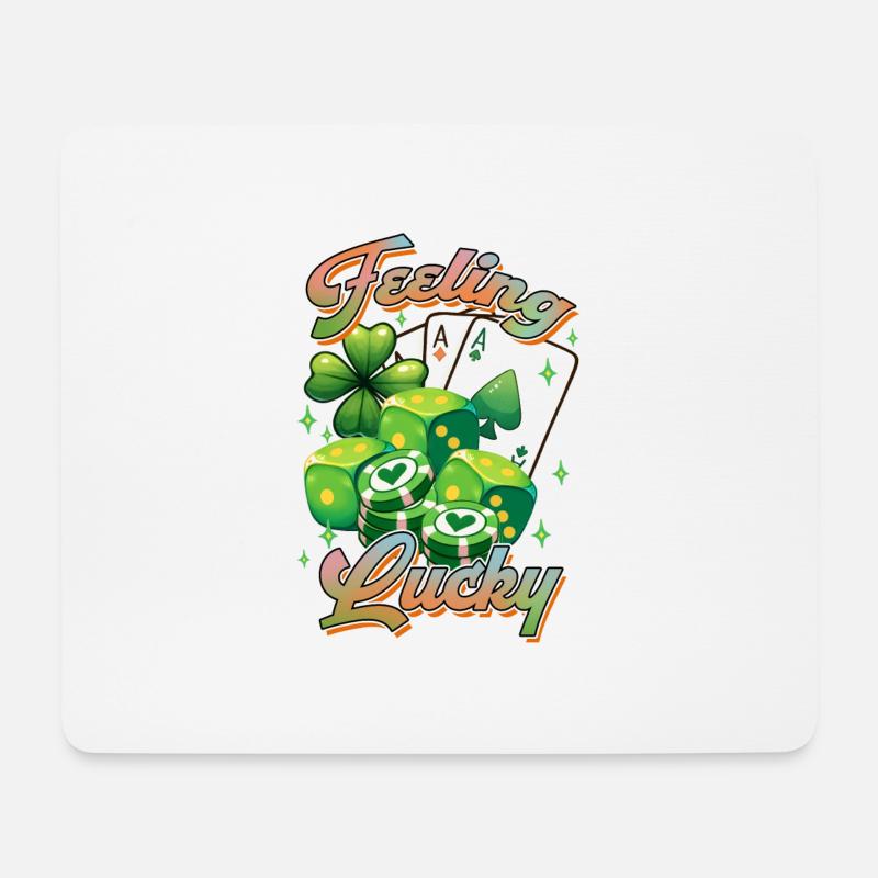 Glücksgefühl am St. Patricks Day - Mousepad (Querformat) - Weiß