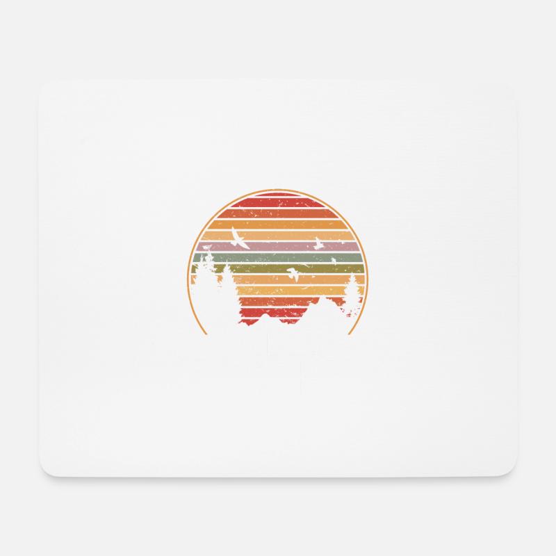 Birdwatching Birding Birds Birdwatcher - Mousepad (Querformat) - Weiß