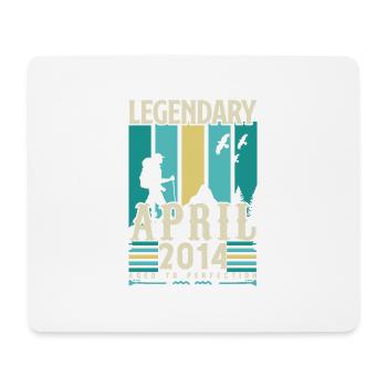 April 2014 Jubiläumsgeschenk, Jahrgang April 2014 - Mousepad (Querformat) - Weiß - Vorne